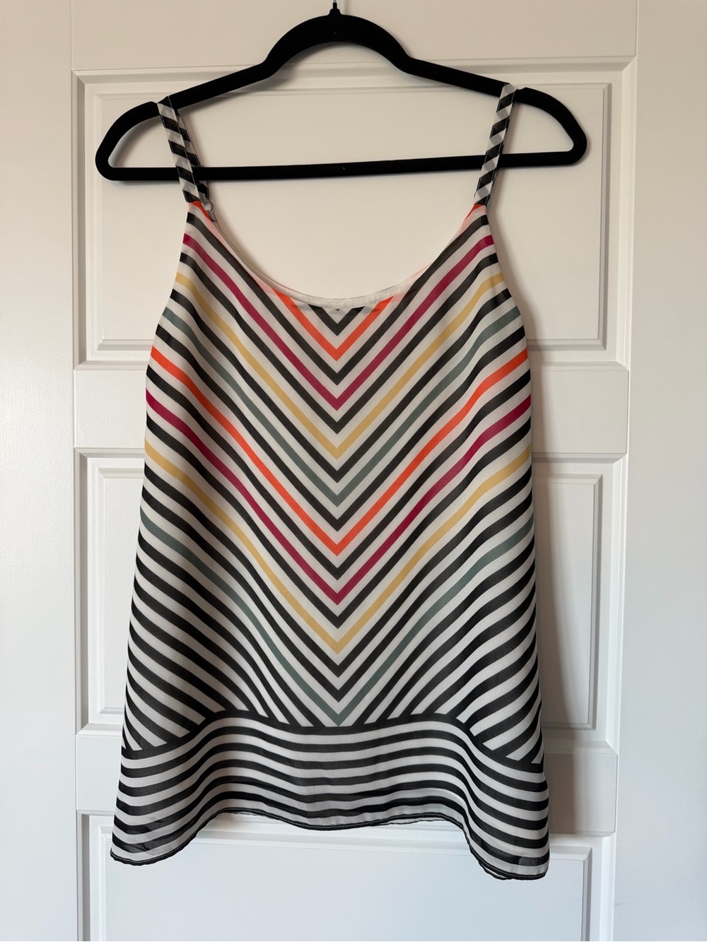 Multi-Color Chevron Stripe Cami Top - Women